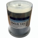 Traxdata/Ritek Pro-Series 16x DVD-R White Inkjet Printable 100 Spindle Tub